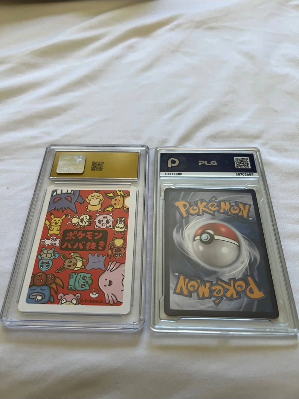 Pokemon Yellow Raichu & Alolan Exeggutor Graded Trading Cards